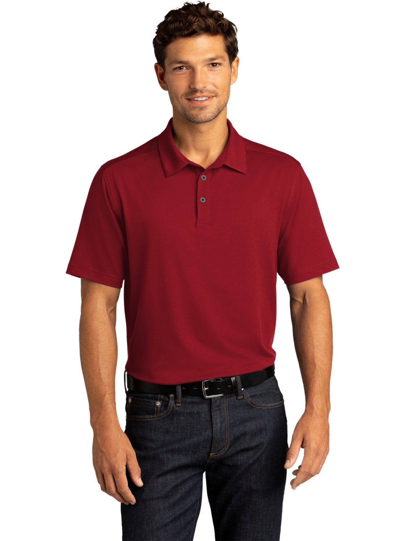 no-logo Port Authority City Stretch Polo-Regular-Port Authority-Thread Logic