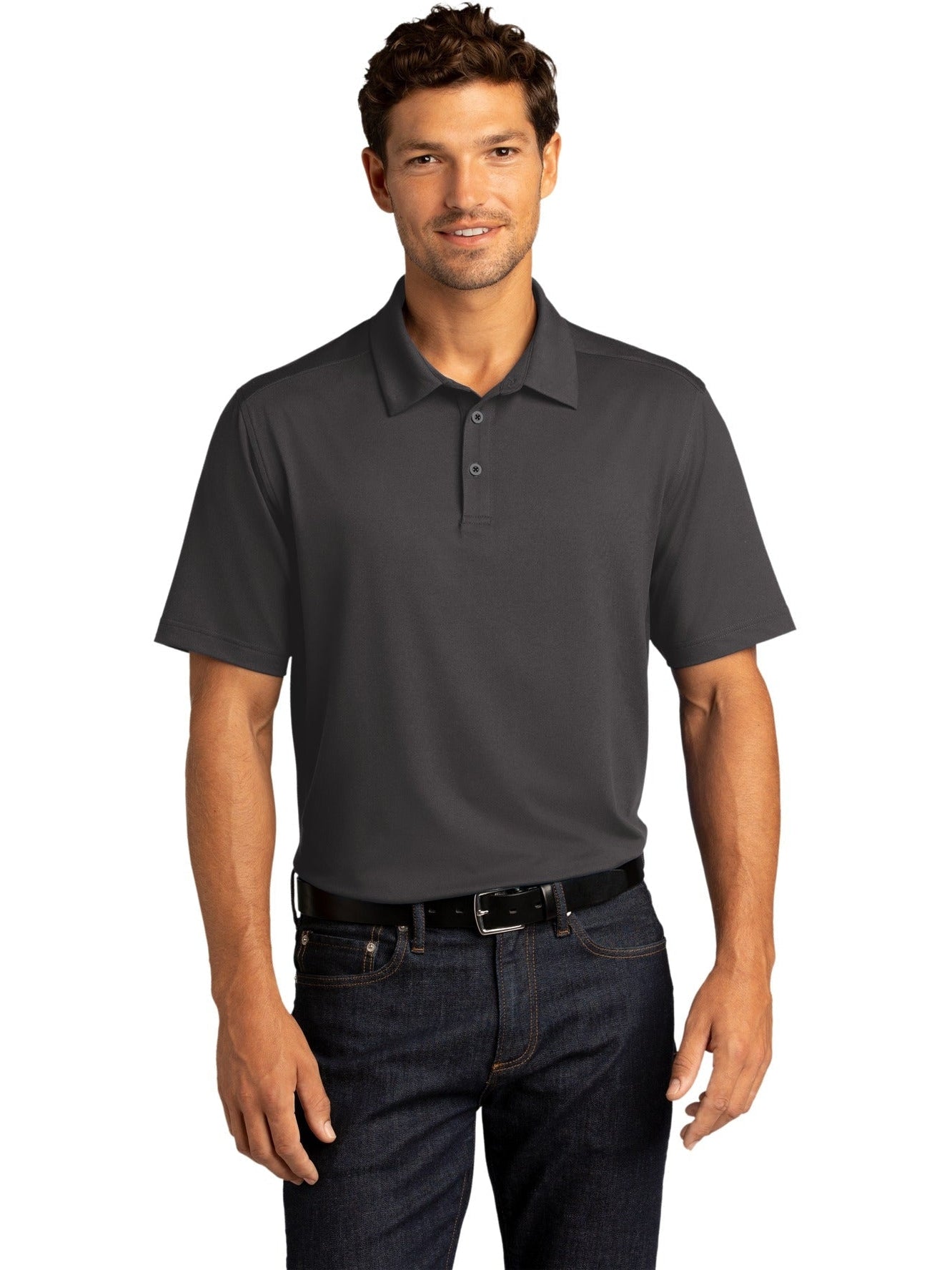 no-logo Port Authority City Stretch Polo-Regular-Port Authority-Thread Logic