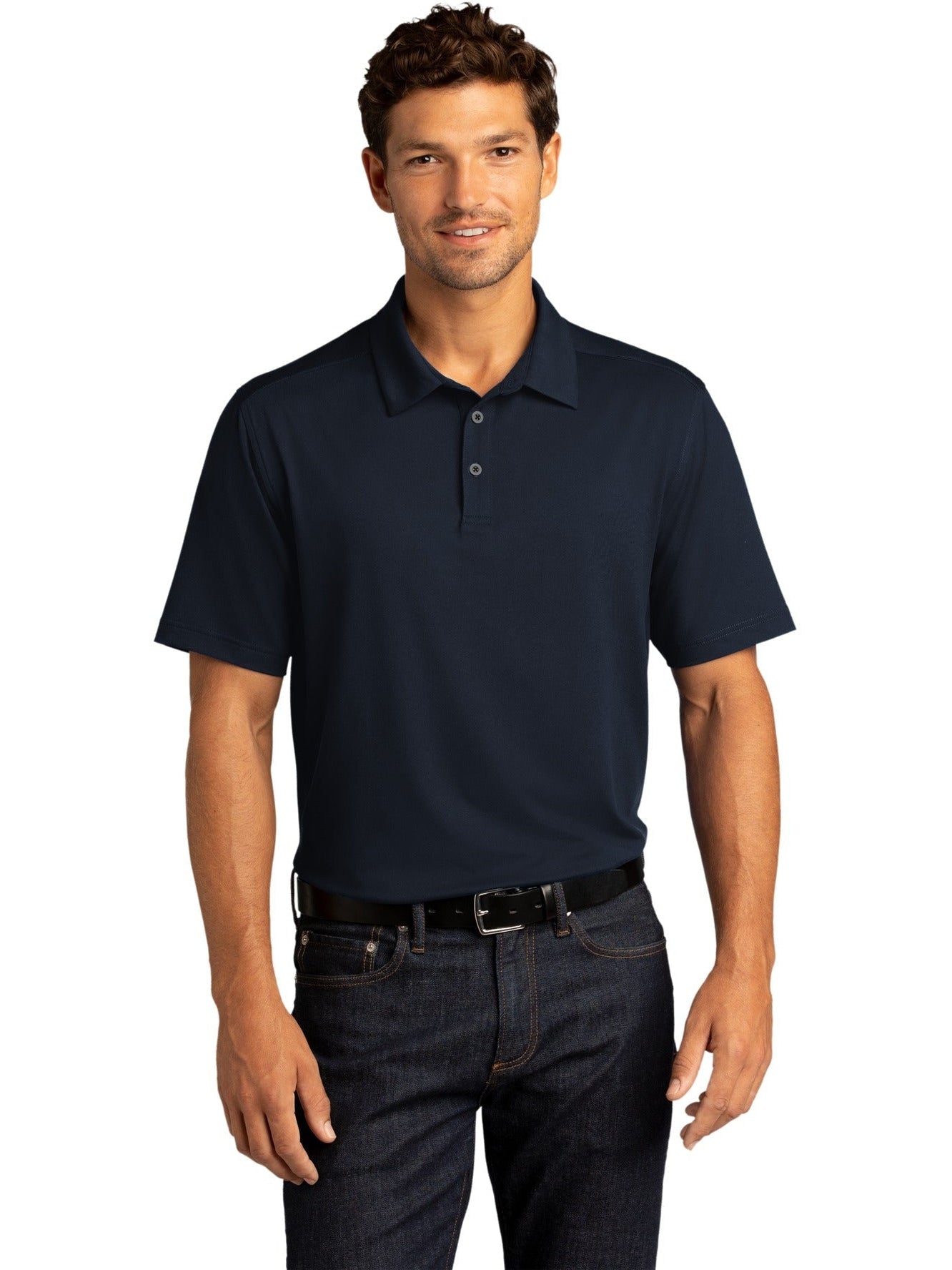 no-logo Port Authority City Stretch Polo-Regular-Port Authority-Thread Logic