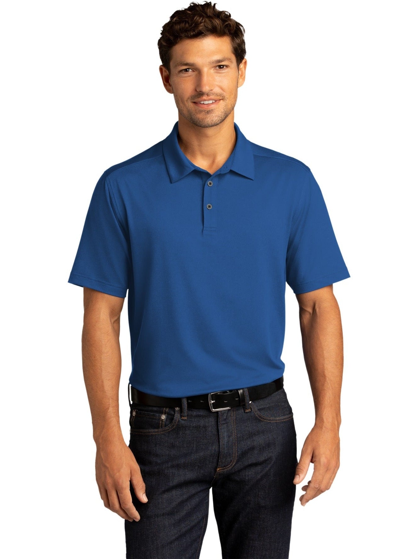 no-logo Port Authority City Stretch Polo-Regular-Port Authority-Thread Logic
