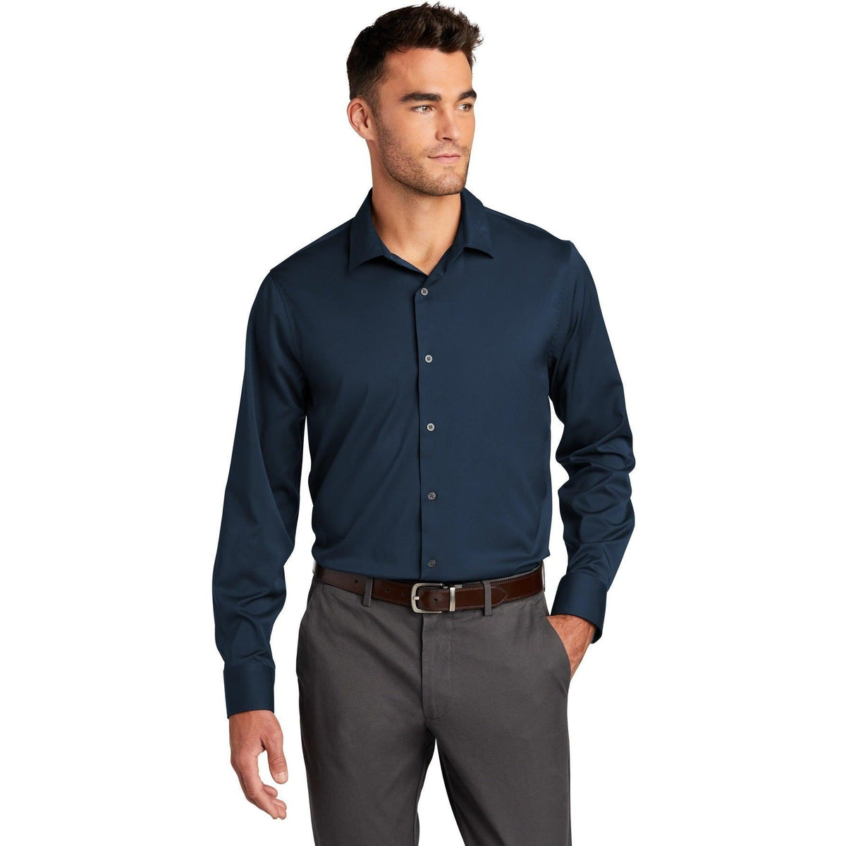 no-logo Port Authority City Stretch Shirt-Dress Shirts-Port Authority-Thread Logic
