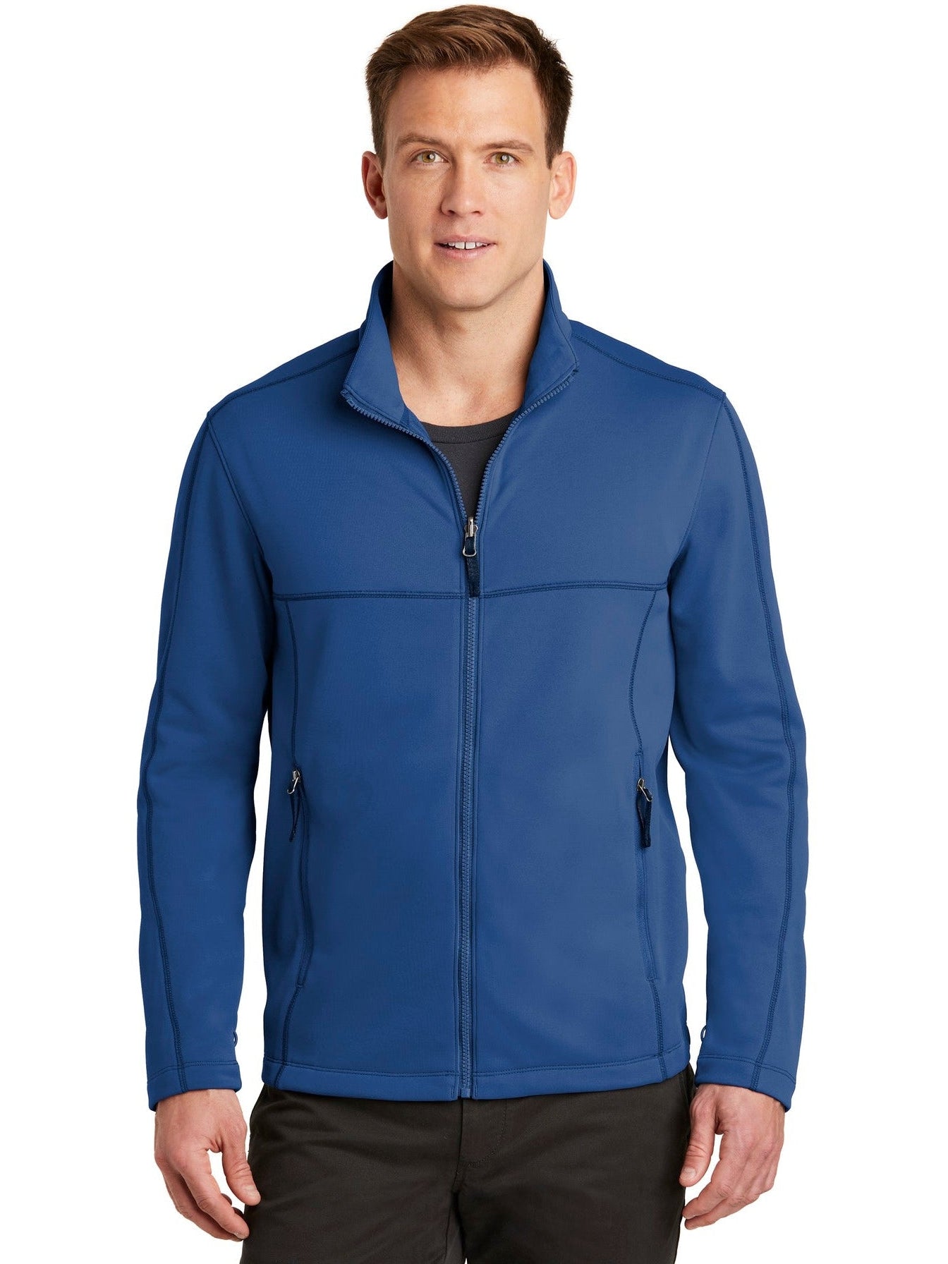 no-logo Port Authority Collective Smooth Fleece Jacket-Regular-Port Authority-Thread Logic