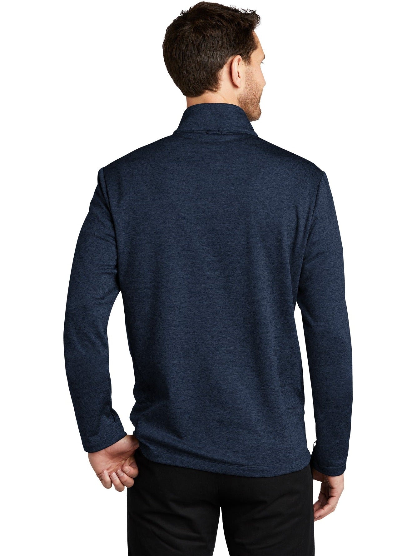 no-logo Port Authority Collective Striated Fleece Jacket-Regular-Port Authority-Thread Logic