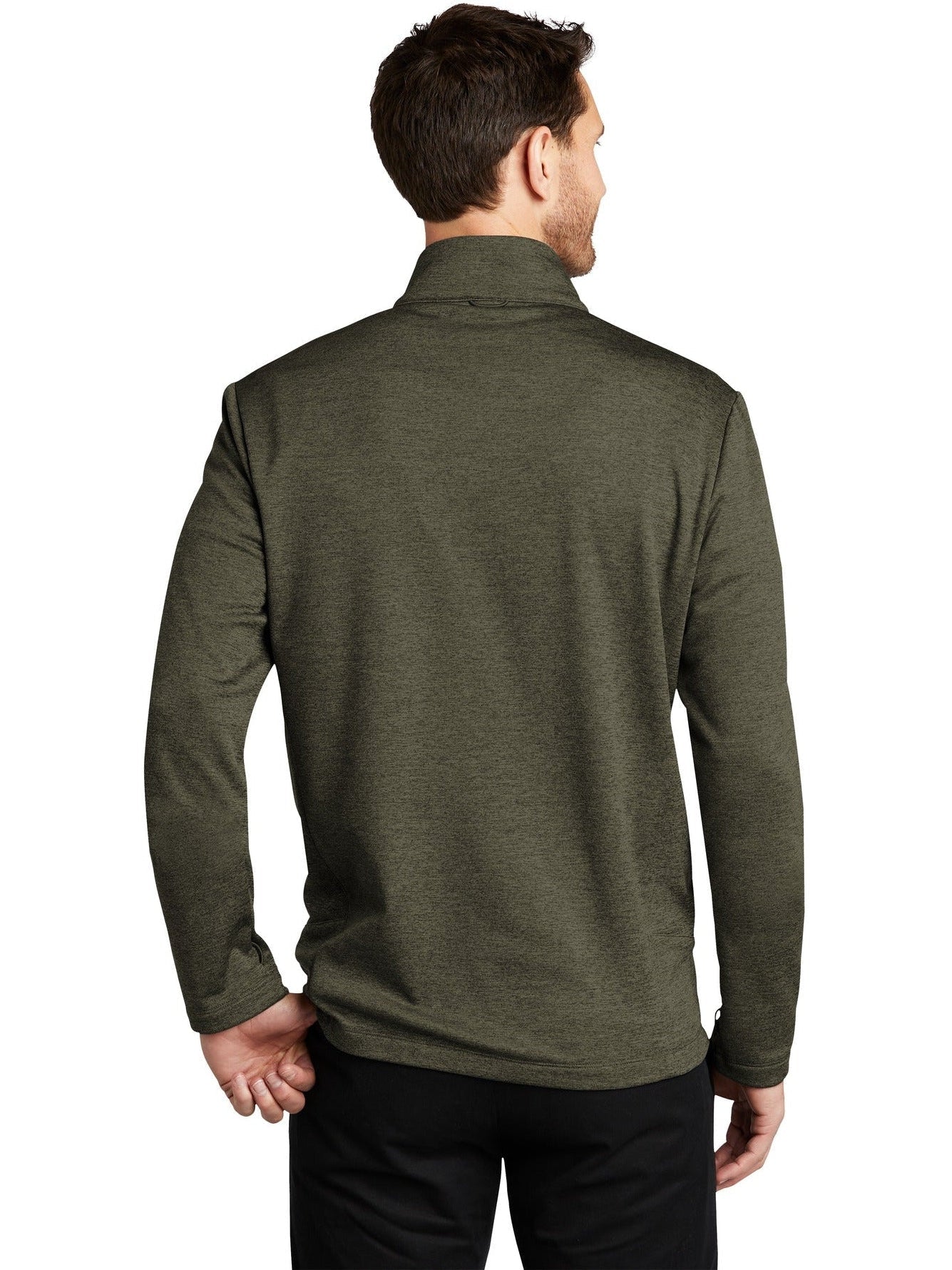 no-logo Port Authority Collective Striated Fleece Jacket-Regular-Port Authority-Thread Logic