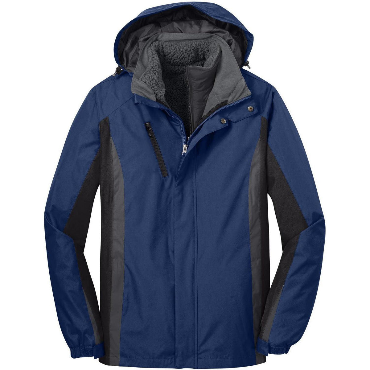 no-logo Port Authority Colorblock 3-In-1 Jacket