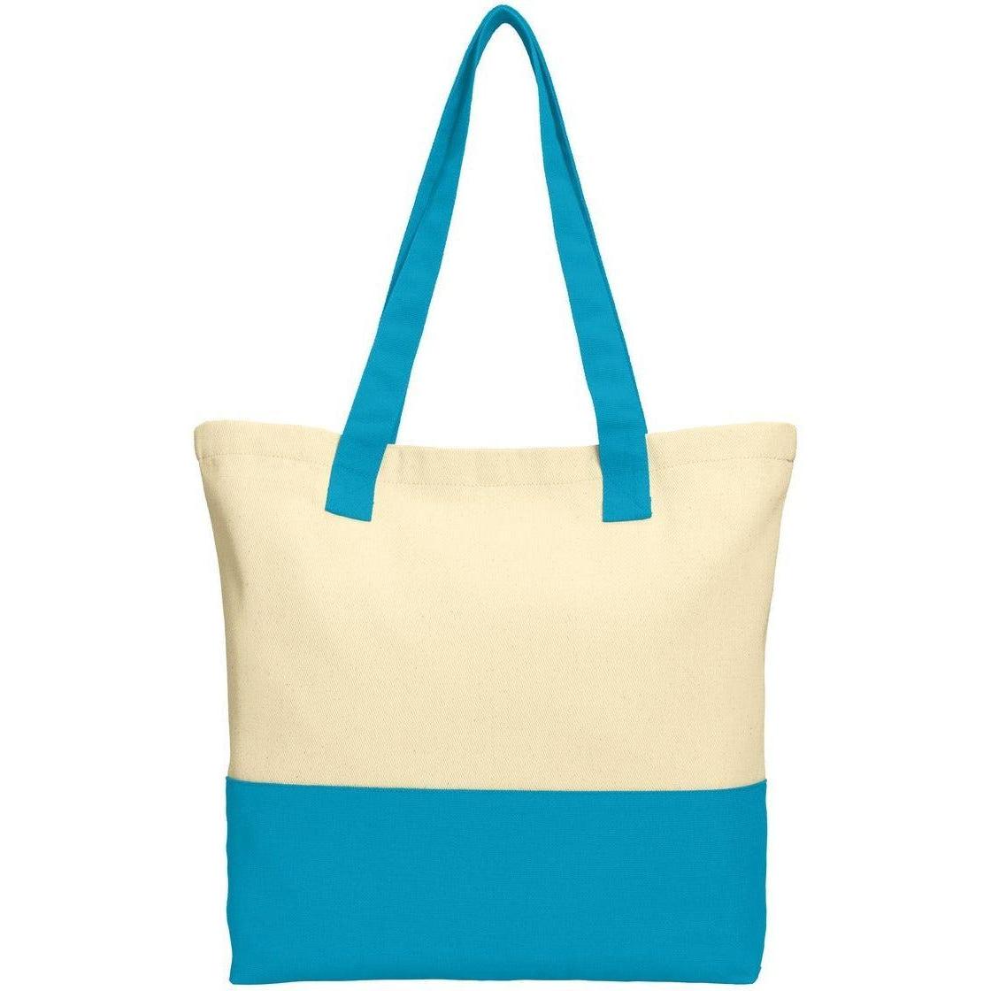 no-logo Port Authority Colorblock Cotton Tote-Regular-Port Authority-Thread Logic