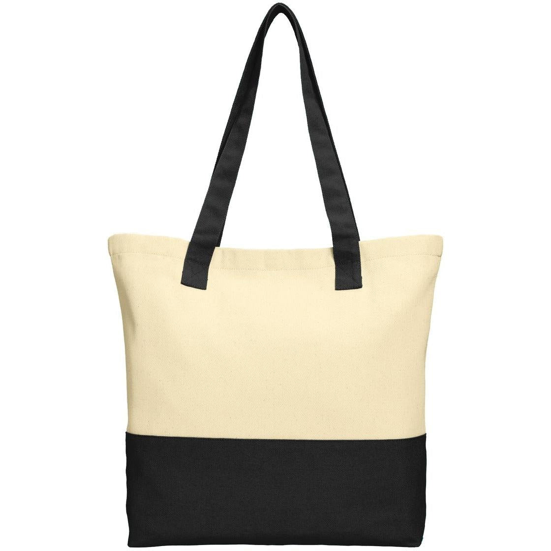 no-logo Port Authority Colorblock Cotton Tote-Regular-Port Authority-Thread Logic