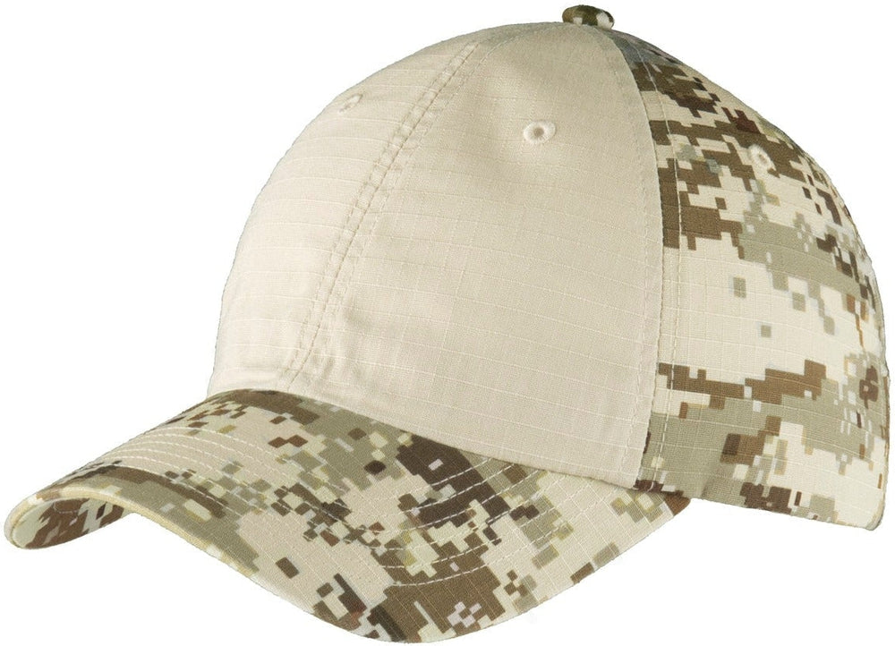no-logo Port Authority Colorblock Digital Ripstop Camouflage Cap-Regular-Port Authority-Thread Logic