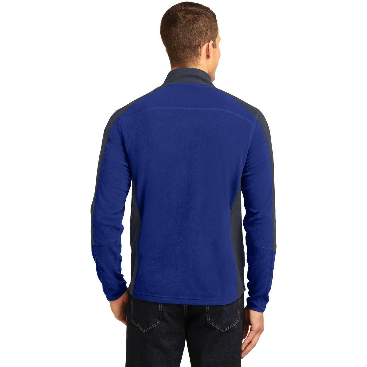 no-logo Port Authority Colorblock Microfleece Jacket-Regular-Port Authority-Thread Logic