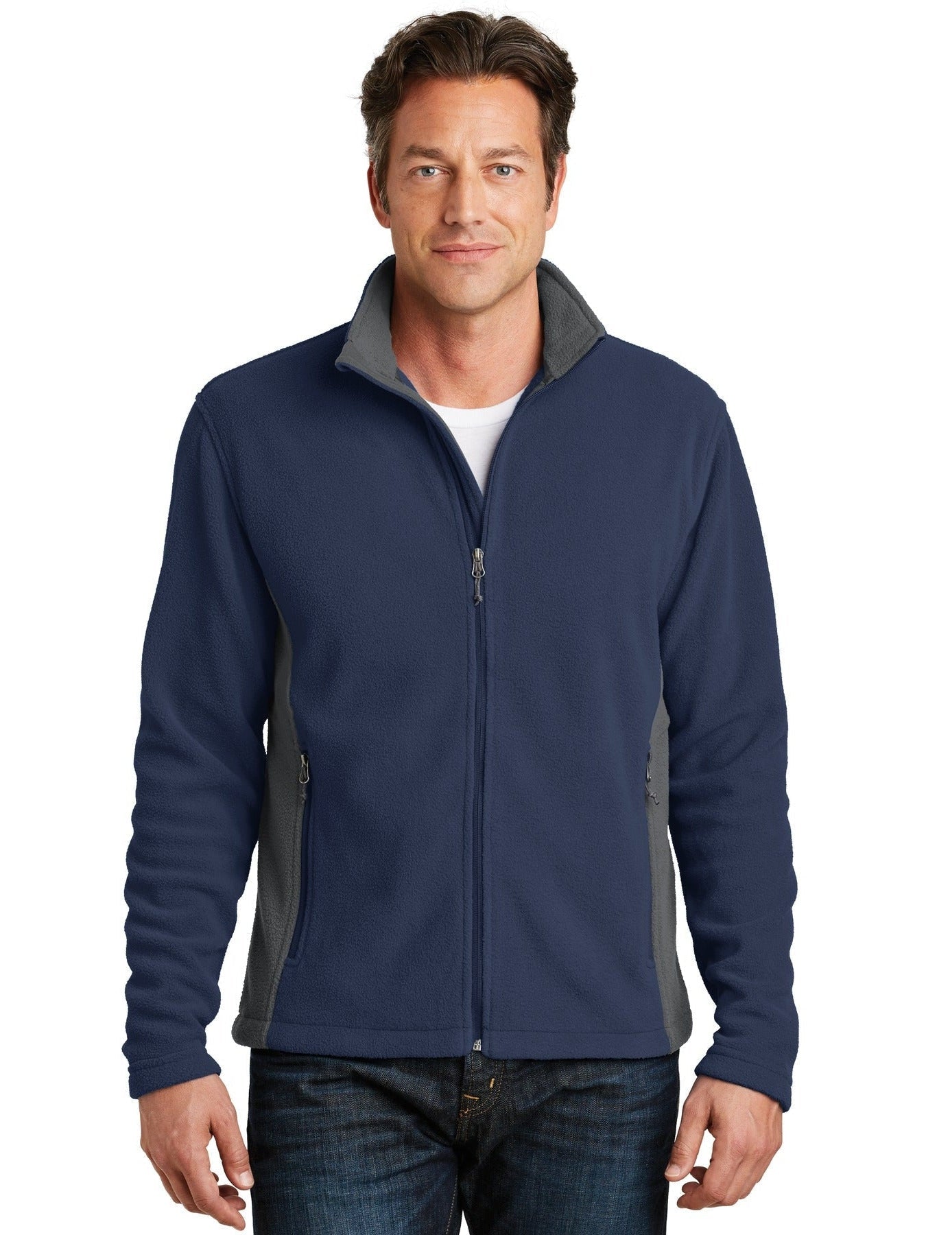 no-logo Port Authority Colorblock Value Fleece Jacket-Regular-Port Authority-Thread Logic