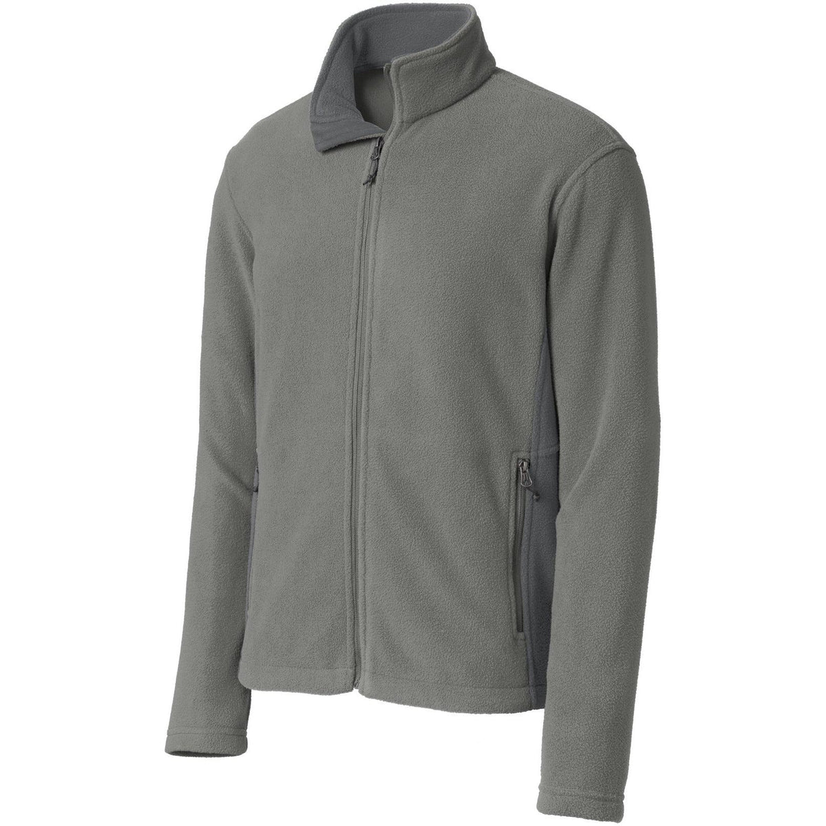 no-logo Port Authority Colorblock Value Fleece Jacket-Active-Port Authority-Deep Smoke/Battleship Grey-S-Thread Logic