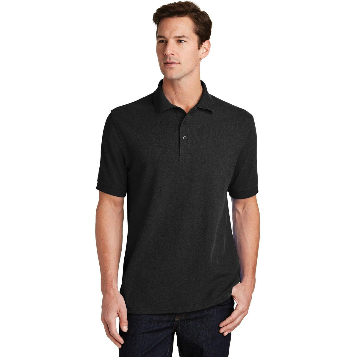 no-logo Port Authority Combed Ring Spun Pique Polo-Regular-Port Authority-Thread Logic