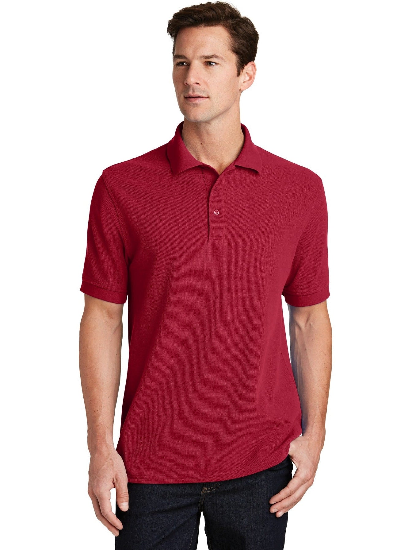 no-logo Port Authority Combed Ring Spun Pique Polo-Regular-Port Authority-Thread Logic