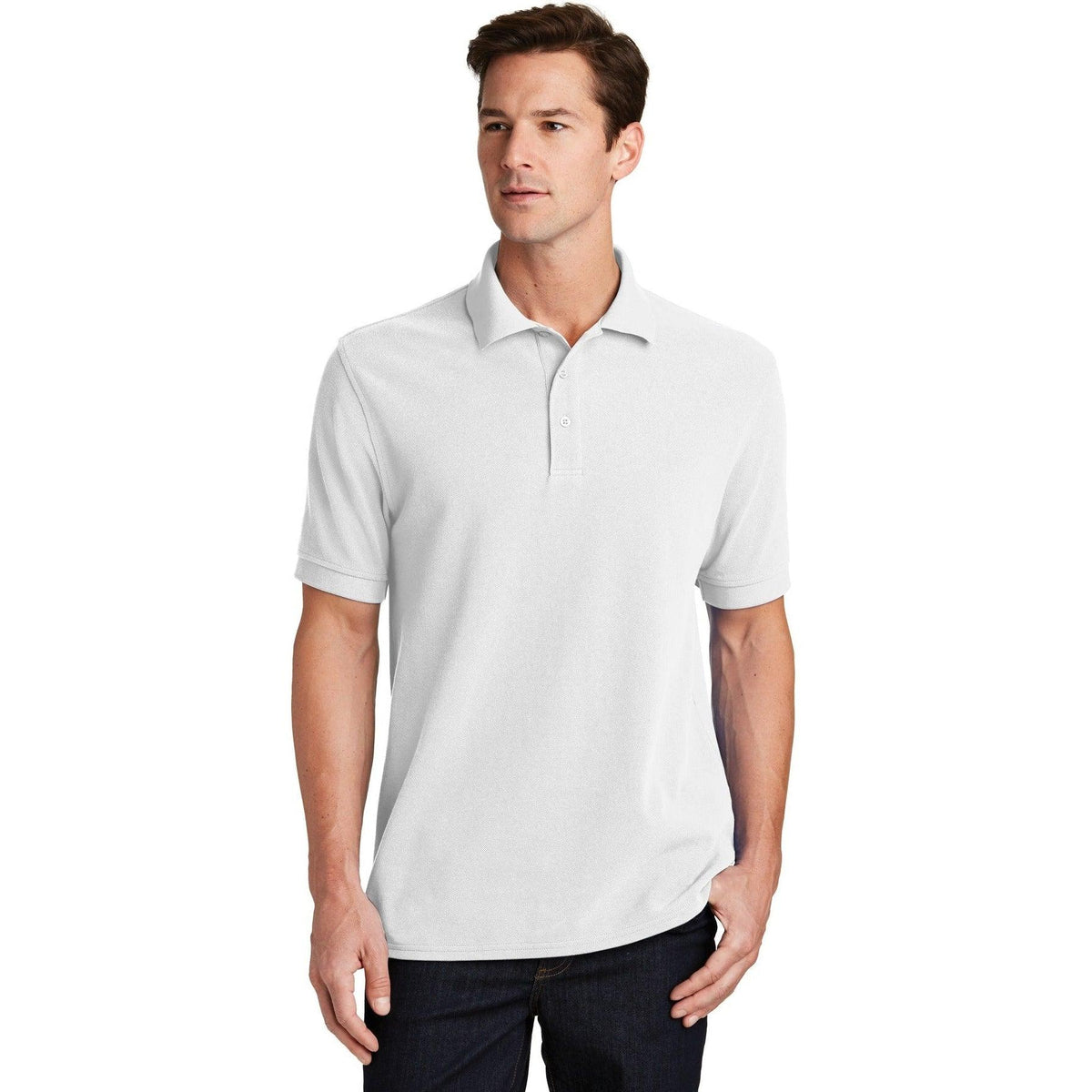 no-logo Port Authority Combed Ring Spun Pique Polo-Regular-Port Authority-Thread Logic