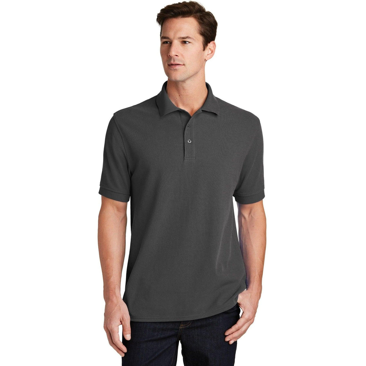 no-logo Port Authority Combed Ring Spun Pique Polo-Regular-Port Authority-Thread Logic