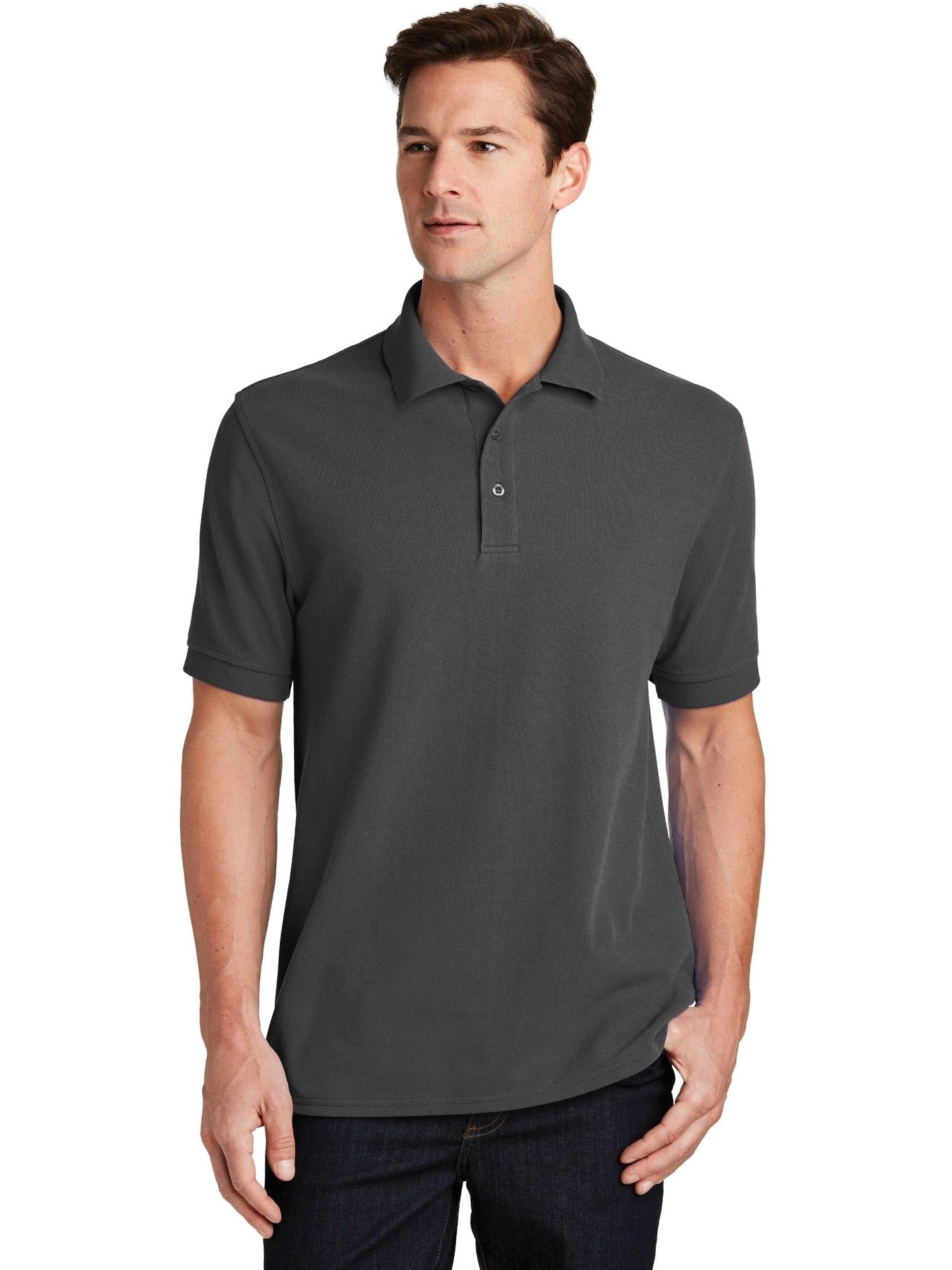 no-logo Port Authority Combed Ring Spun Pique Polo-Regular-Port Authority-Thread Logic