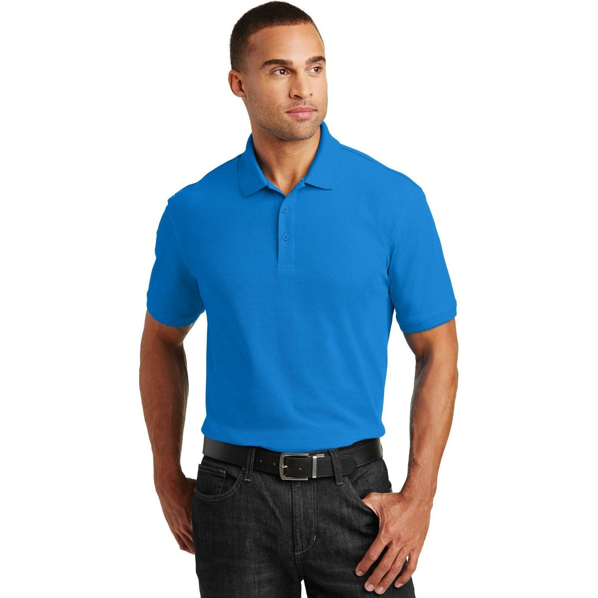 no-logo Port Authority Core Classic Pique Polo-Regular-Port Authority-Thread Logic