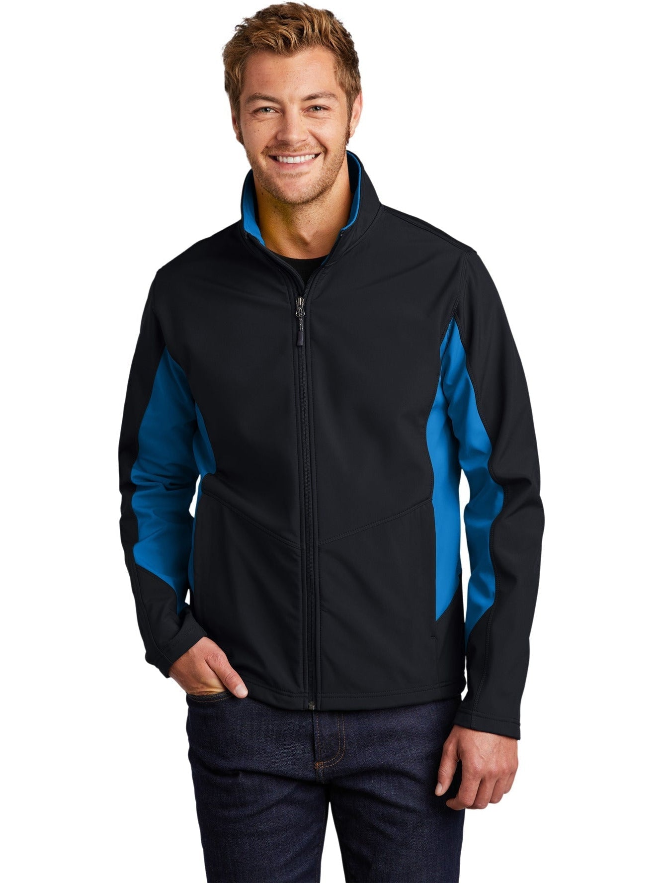 no-logo Port Authority Core Colorblock Soft Shell Jacket-Regular-Port Authority-Thread Logic
