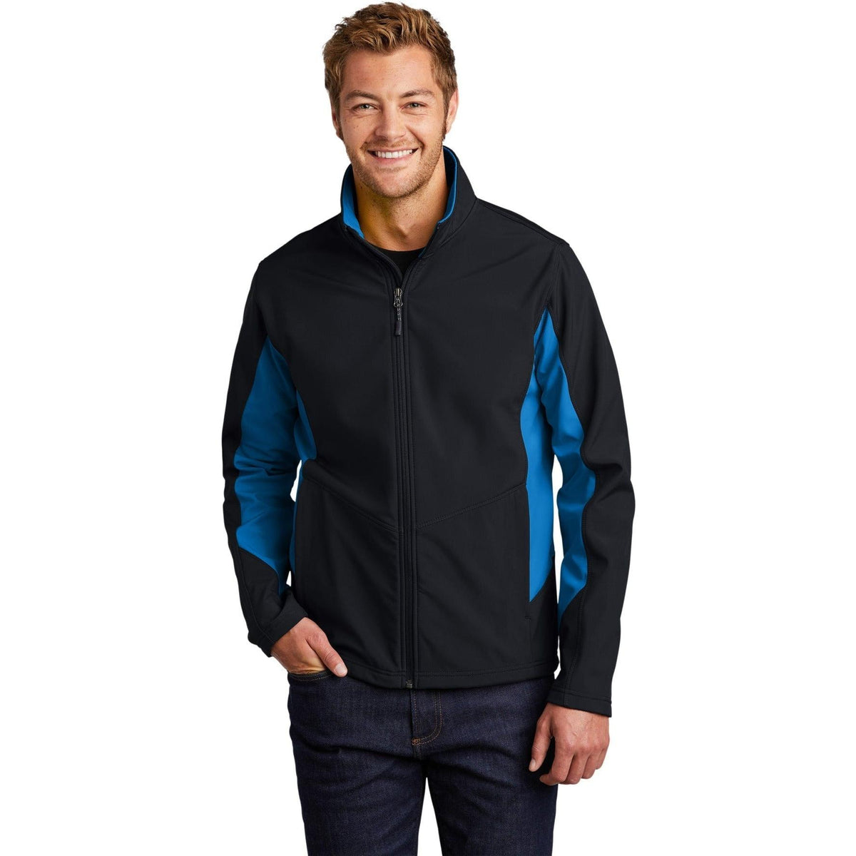 no-logo Port Authority Core Colorblock Soft Shell Jacket-Regular-Port Authority-Thread Logic
