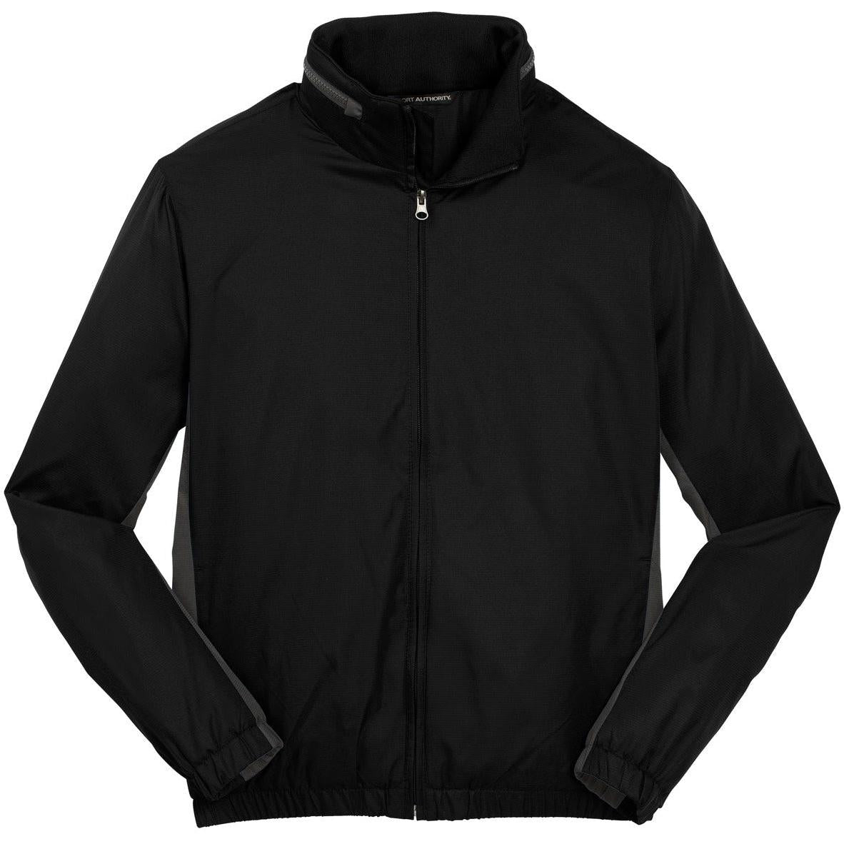 no-logo Port Authority Core Colorblock Wind Jacket-Discontinued-Port Authority-Black/Battleship Grey-S-Thread Logic