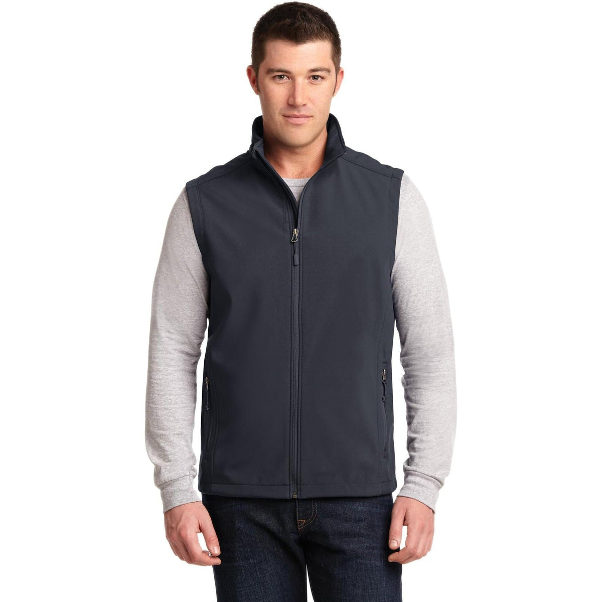 no-logo Port Authority Core Soft Shell Vest-Regular-Port Authority-Thread Logic