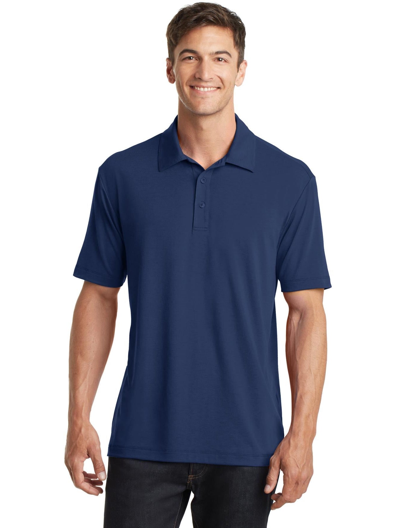no-logo Port Authority Cotton Touch Performance Polo-Regular-Port Authority-Thread Logic