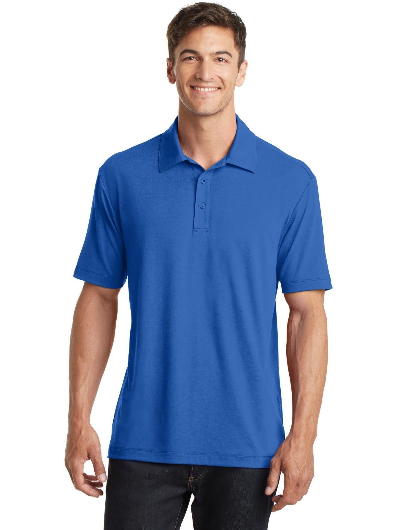 no-logo Port Authority Cotton Touch Performance Polo-Regular-Port Authority-Thread Logic