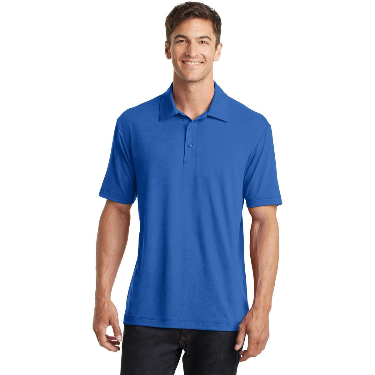 no-logo Port Authority Cotton Touch Performance Polo-Regular-Port Authority-Thread Logic