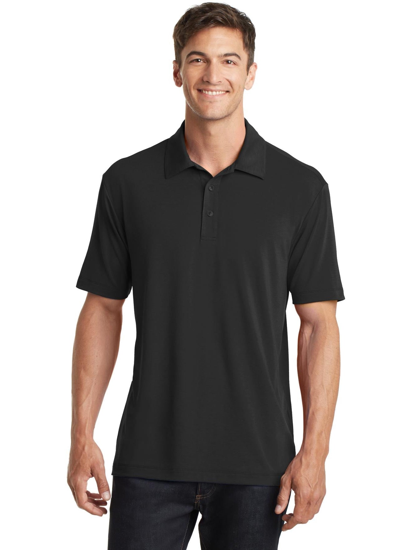 no-logo Port Authority Cotton Touch Performance Polo-Regular-Port Authority-Thread Logic