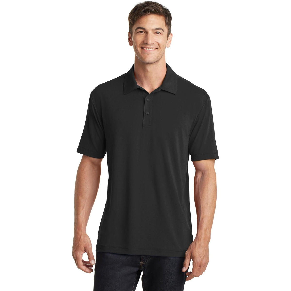 no-logo Port Authority Cotton Touch Performance Polo-Regular-Port Authority-Thread Logic