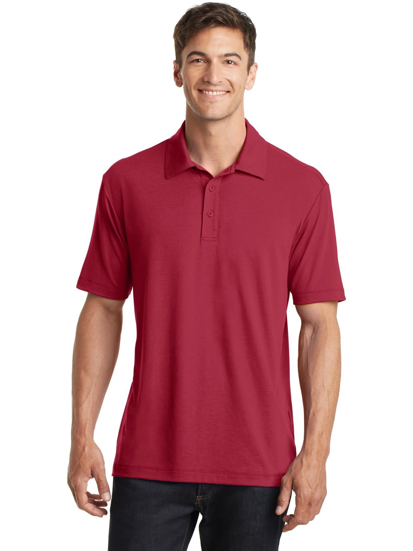 no-logo Port Authority Cotton Touch Performance Polo-Regular-Port Authority-Thread Logic