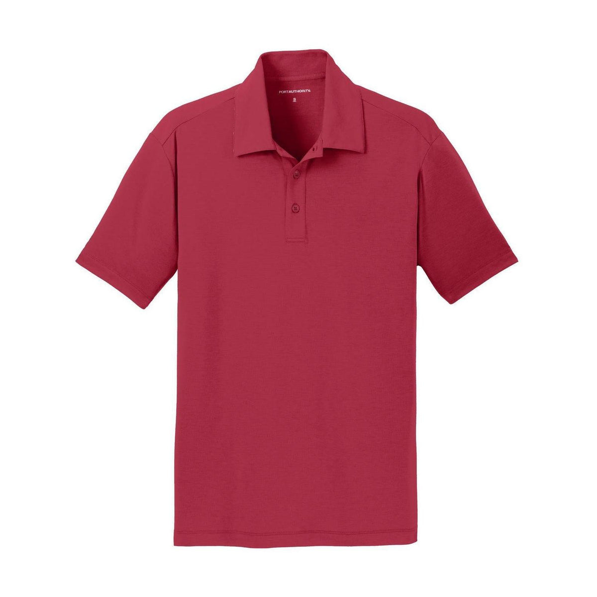 no-logo Port Authority Cotton Touch Performance Polo-Regular-Port Authority-Chili Red-S-Thread Logic