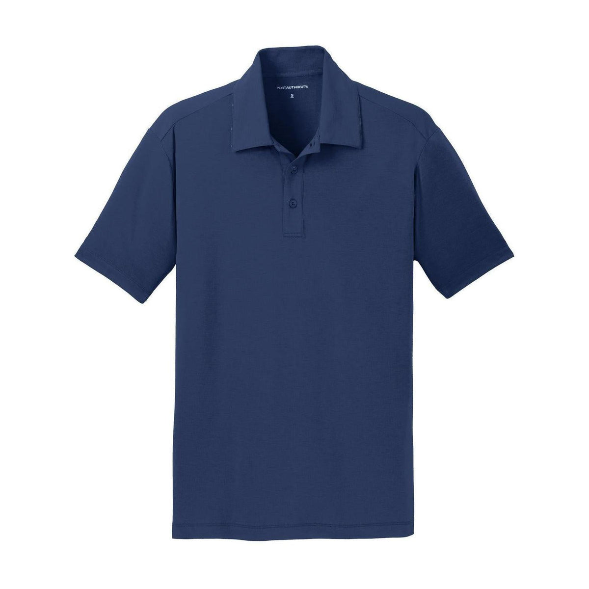no-logo Port Authority Cotton Touch Performance Polo-Regular-Port Authority-Estate Blue-S-Thread Logic