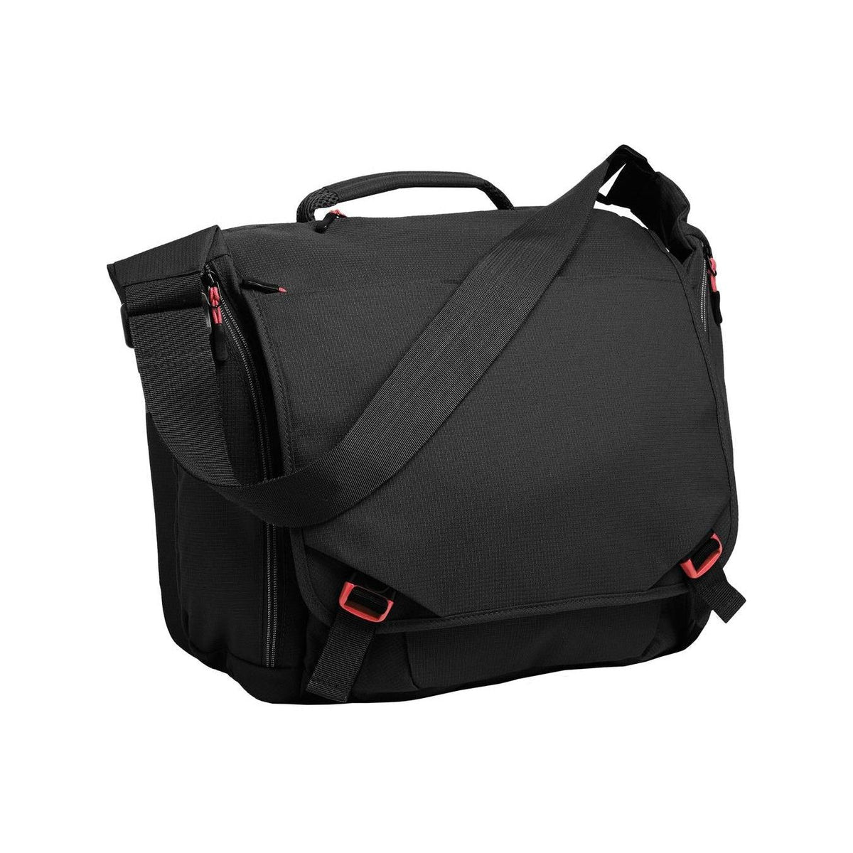 no-logo Port Authority Cyber Messenger-Bags-Port Authority-Black/Red-Thread Logic