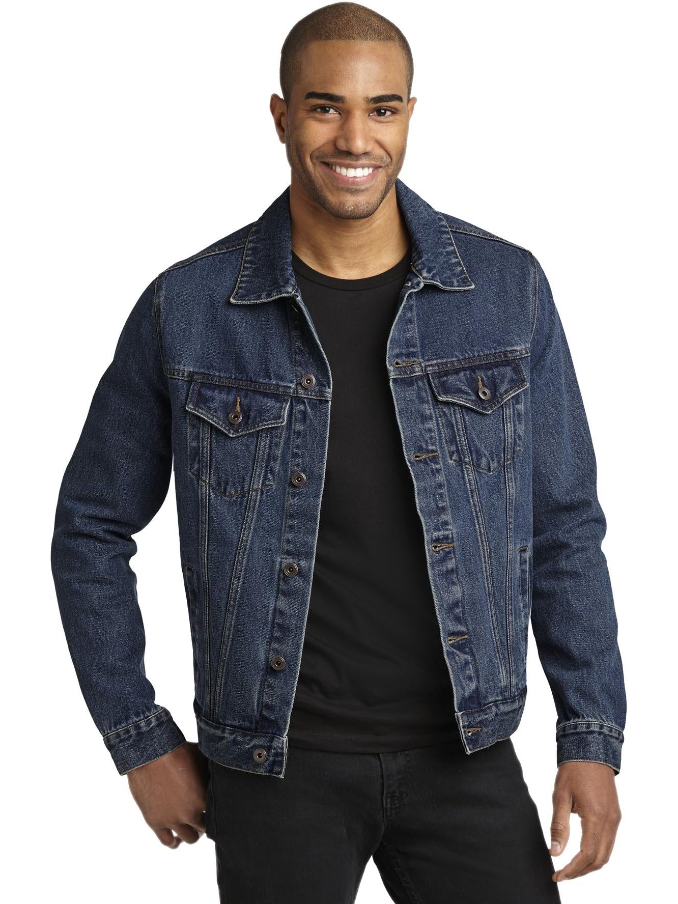 no-logo Port Authority Denim Jacket-Regular-Port Authority-Thread Logic