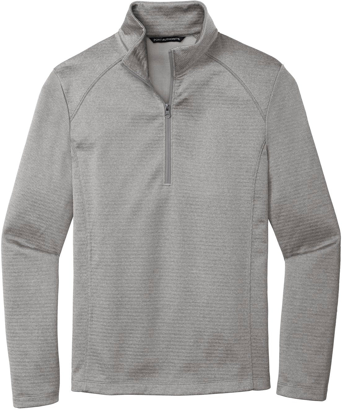 No-Logo CLOSEOUT - Port Authority Diamond Heather Fleece 1/4-Zip Pullover-Quarter Zips-Port Authority-Gusty Grey Heather-S-Thread Logic