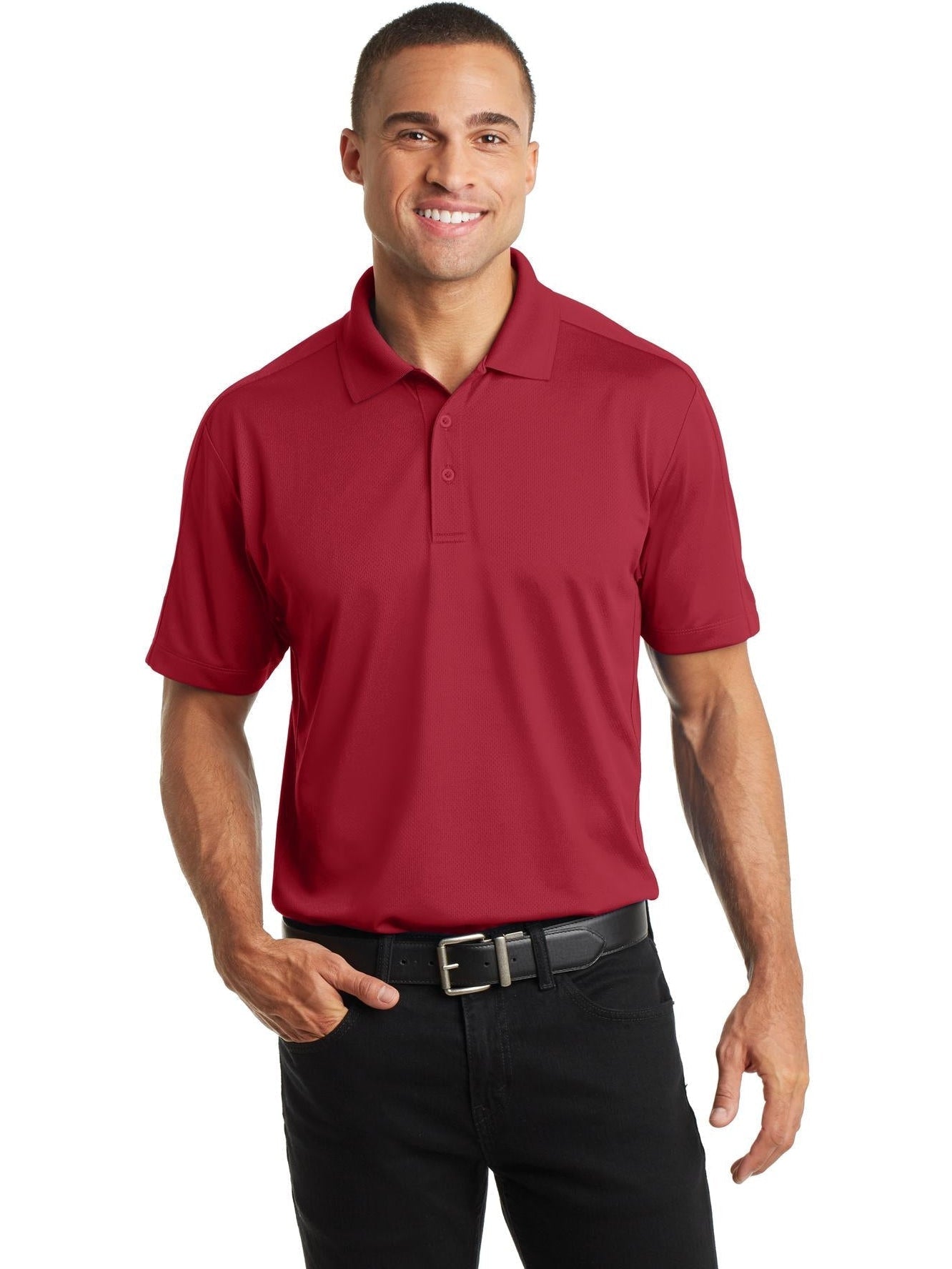 no-logo Port Authority Diamond Jacquard Polo-Regular-Port Authority-Thread Logic