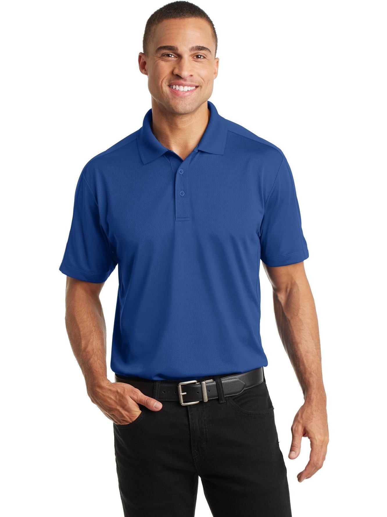 no-logo Port Authority Diamond Jacquard Polo-Regular-Port Authority-Thread Logic