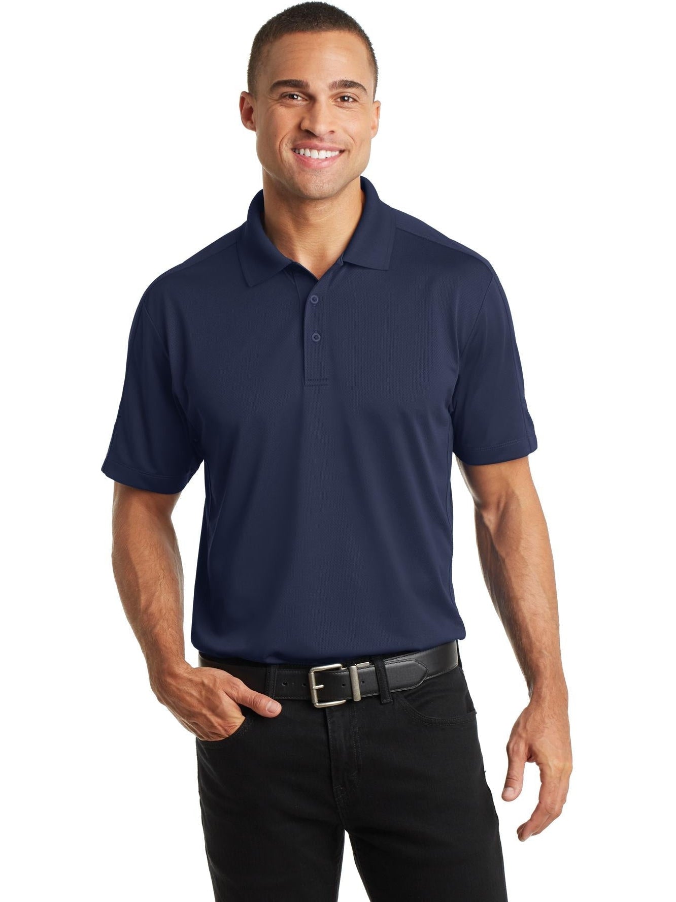 no-logo Port Authority Diamond Jacquard Polo-Regular-Port Authority-Thread Logic