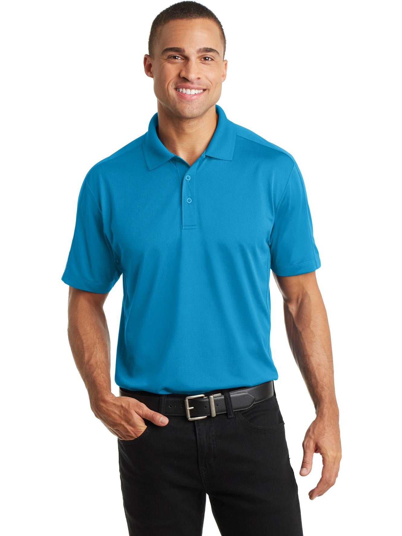 no-logo Port Authority Diamond Jacquard Polo-Regular-Port Authority-Thread Logic