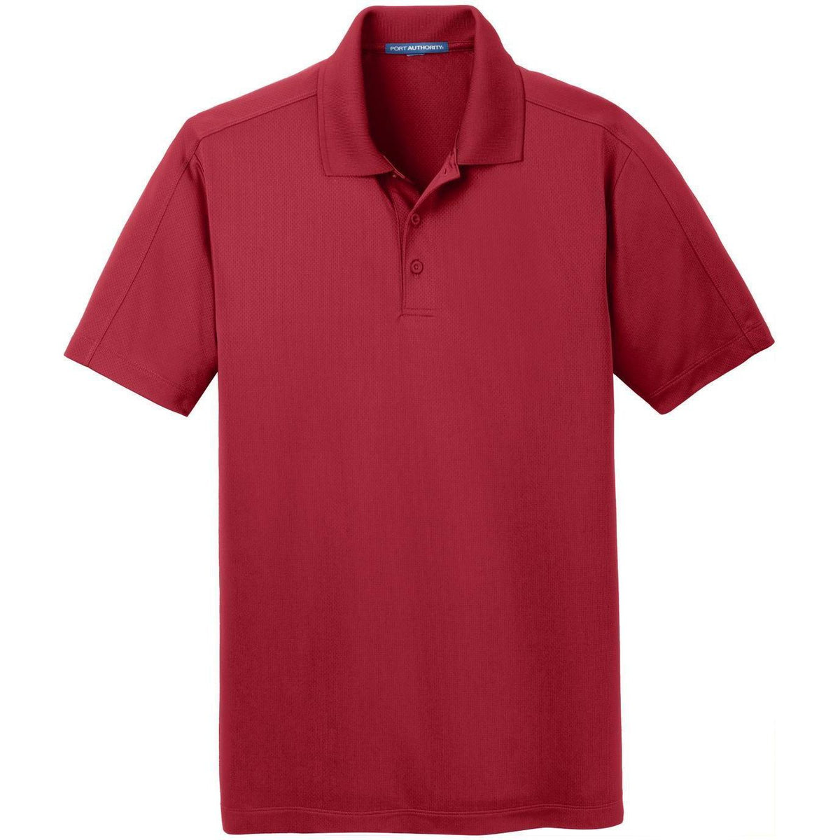 no-logo Port Authority Diamond Jacquard Polo-Regular-Port Authority-Rich Red-S-Thread Logic
