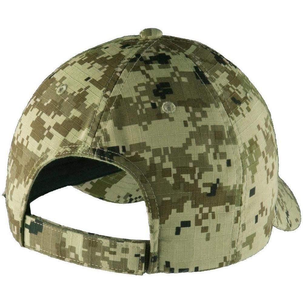 no-logo Port Authority Digital Ripstop Camouflage Cap-Headwear-Port Authority-Thread Logic