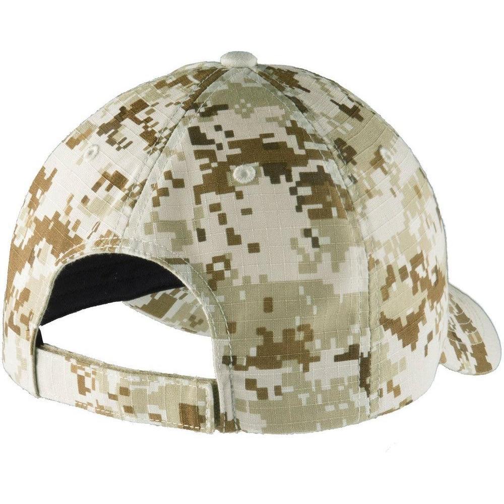no-logo Port Authority Digital Ripstop Camouflage Cap-Headwear-Port Authority-Thread Logic