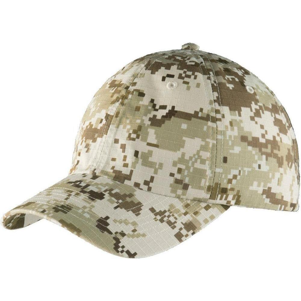 no-logo Port Authority Digital Ripstop Camouflage Cap-Headwear-Port Authority-Thread Logic