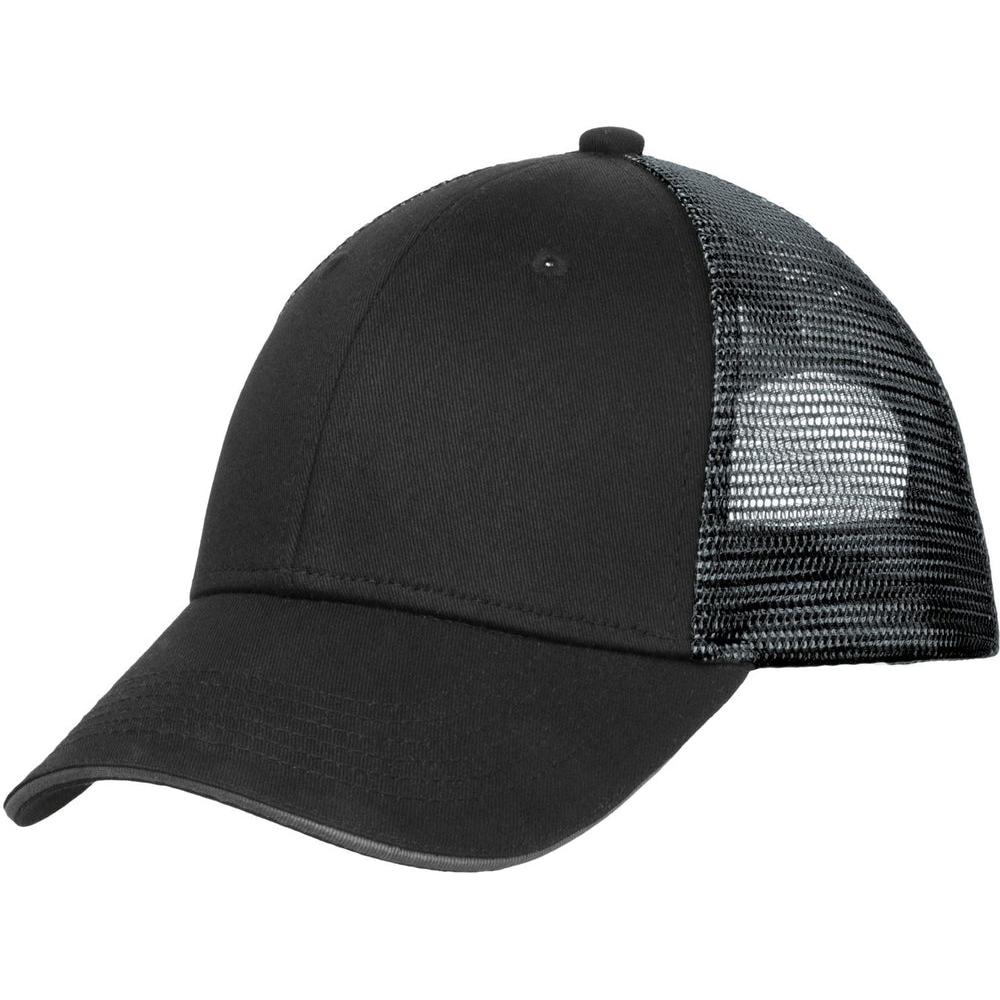 no-logo Port Authority Double Mesh Snapback Sandwich Cap-Headwear-Port Authority-Thread Logic