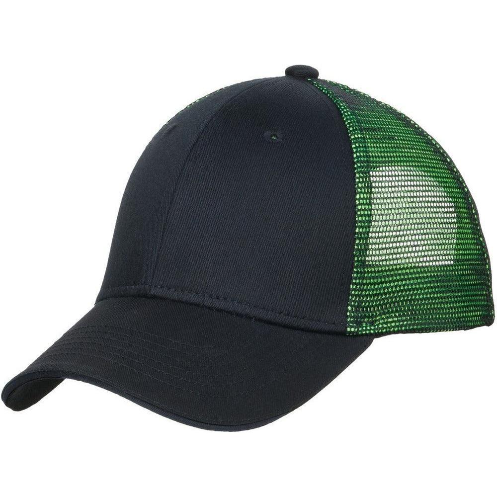 no-logo Port Authority Double Mesh Snapback Sandwich Cap-Headwear-Port Authority-Thread Logic