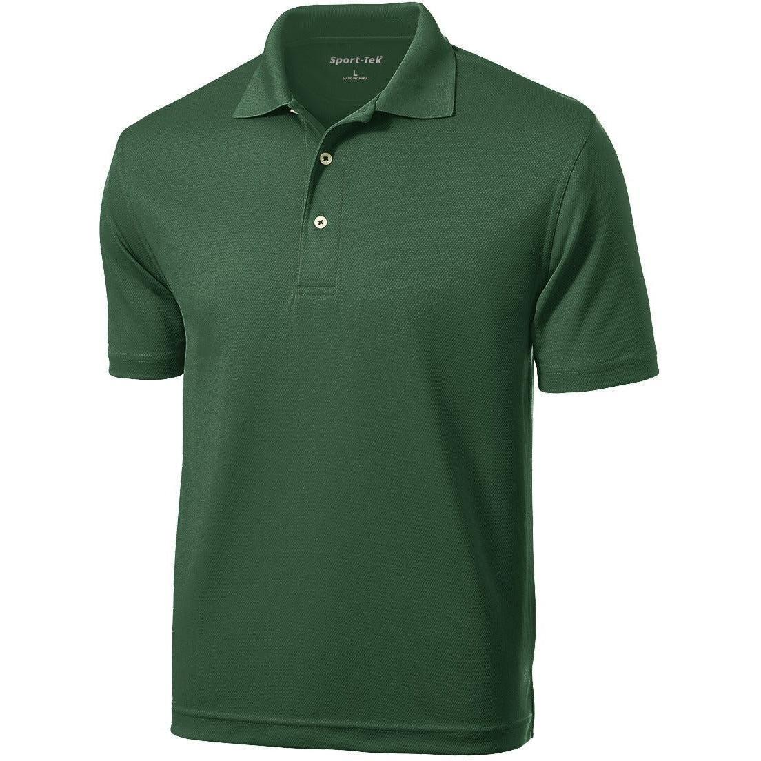 logo-left Sport-Tek Dri-Mesh Polo Shirt-Regular-Sport-Tek-Forest Green-S-Thread Logic