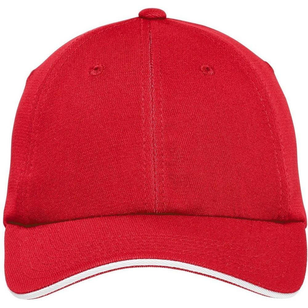 no-logo Port Authority Dry Zone Cap-Regular-Port Authority-Engine Red/White-OSFA-Thread Logic