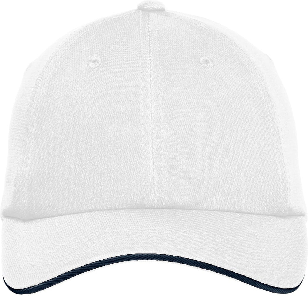 Port Authority Dry Zone Cap-Regular-Port Authority-White/Classic Navy-OSFA-Thread Logic