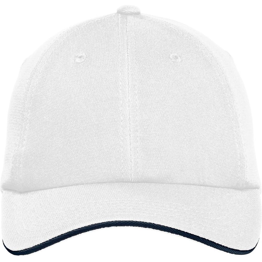 no-logo Port Authority Dry Zone Cap-Regular-Port Authority-White/Classic Navy-OSFA-Thread Logic